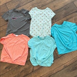 Girls Size 7 Various T-Shirts